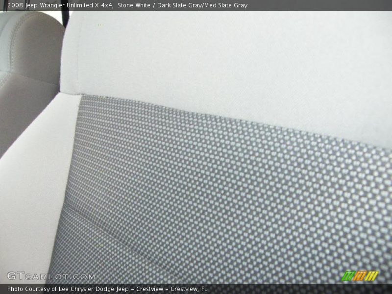 Stone White / Dark Slate Gray/Med Slate Gray 2008 Jeep Wrangler Unlimited X 4x4