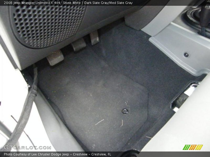 Stone White / Dark Slate Gray/Med Slate Gray 2008 Jeep Wrangler Unlimited X 4x4