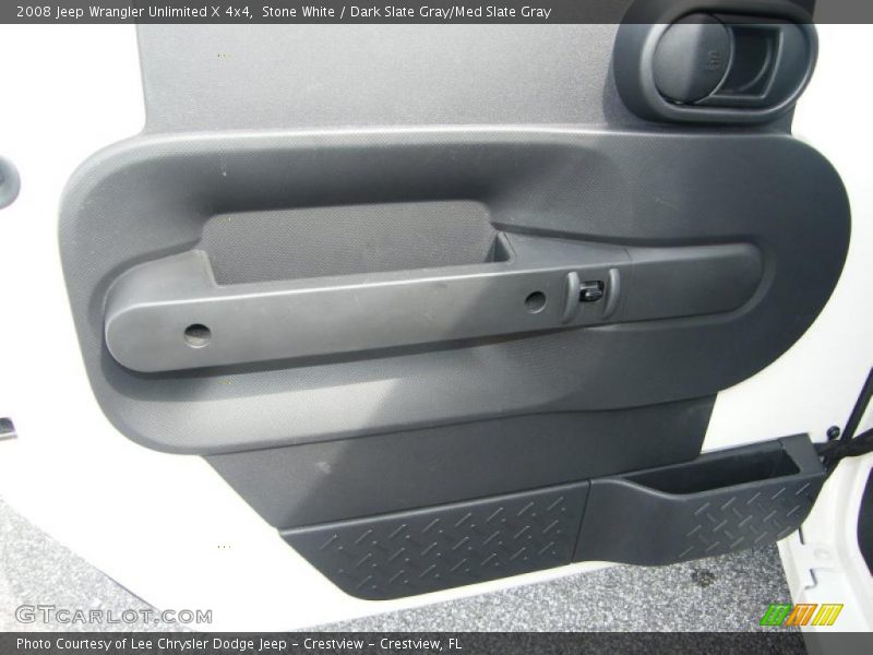 Stone White / Dark Slate Gray/Med Slate Gray 2008 Jeep Wrangler Unlimited X 4x4