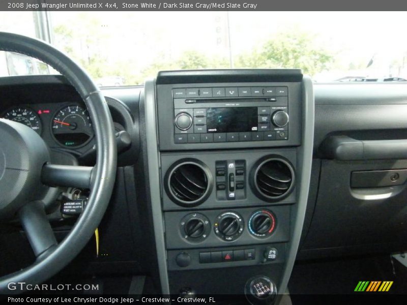 Stone White / Dark Slate Gray/Med Slate Gray 2008 Jeep Wrangler Unlimited X 4x4