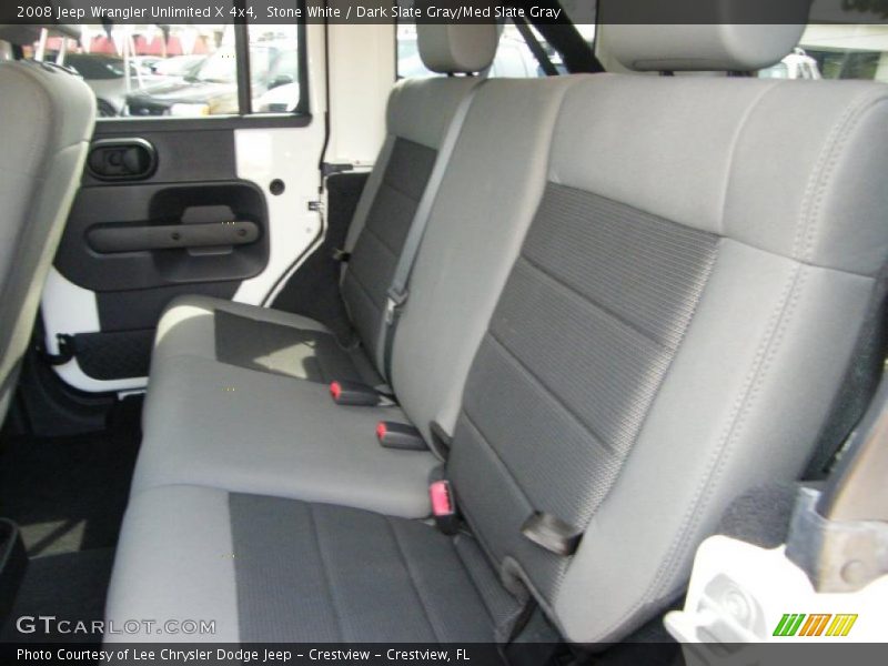 Stone White / Dark Slate Gray/Med Slate Gray 2008 Jeep Wrangler Unlimited X 4x4
