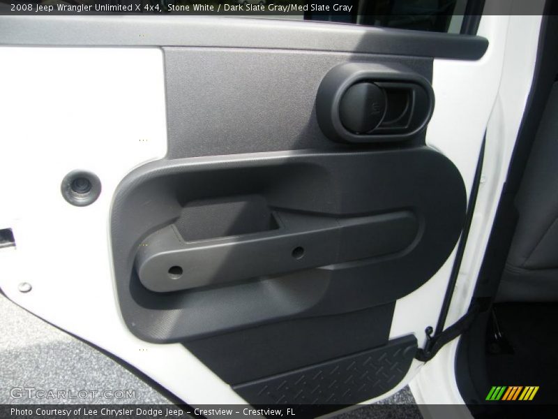 Stone White / Dark Slate Gray/Med Slate Gray 2008 Jeep Wrangler Unlimited X 4x4