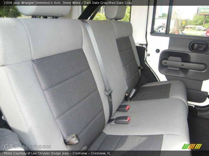 Stone White / Dark Slate Gray/Med Slate Gray 2008 Jeep Wrangler Unlimited X 4x4