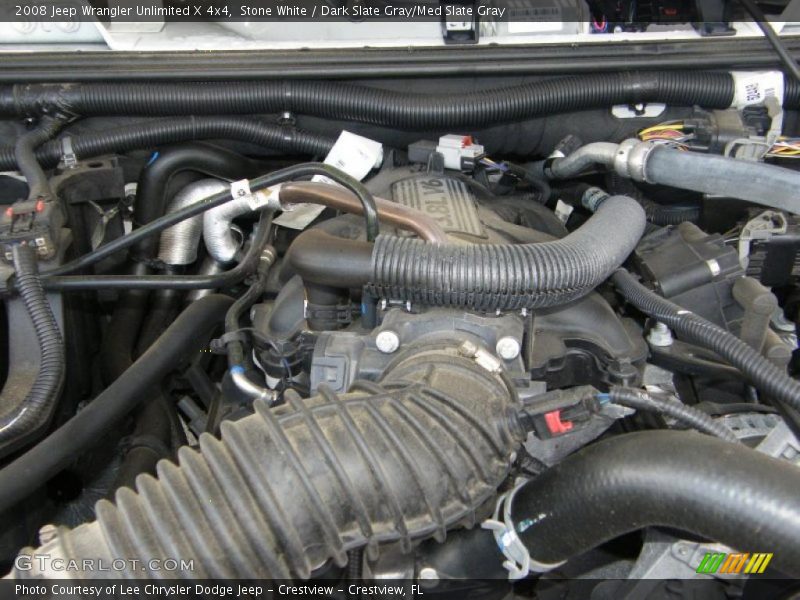 Stone White / Dark Slate Gray/Med Slate Gray 2008 Jeep Wrangler Unlimited X 4x4