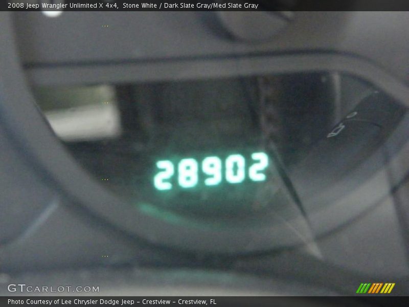 Stone White / Dark Slate Gray/Med Slate Gray 2008 Jeep Wrangler Unlimited X 4x4