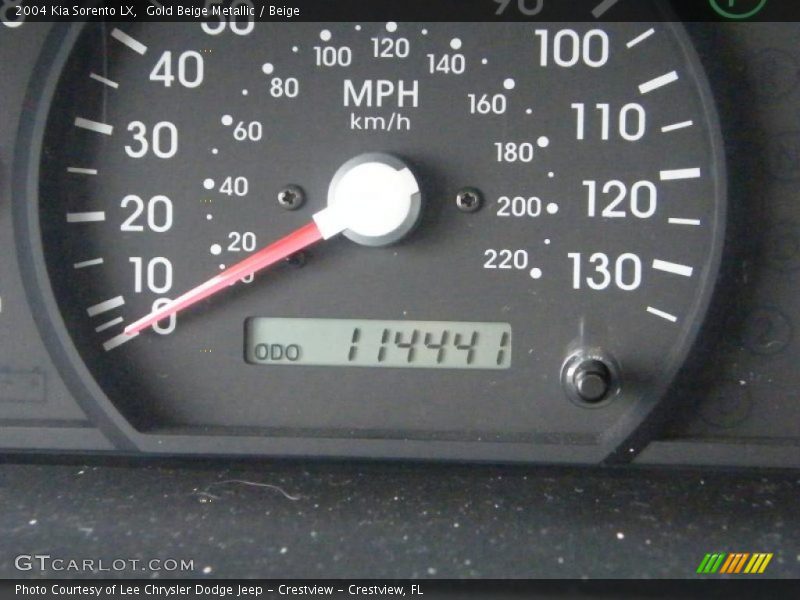 Gold Beige Metallic / Beige 2004 Kia Sorento LX