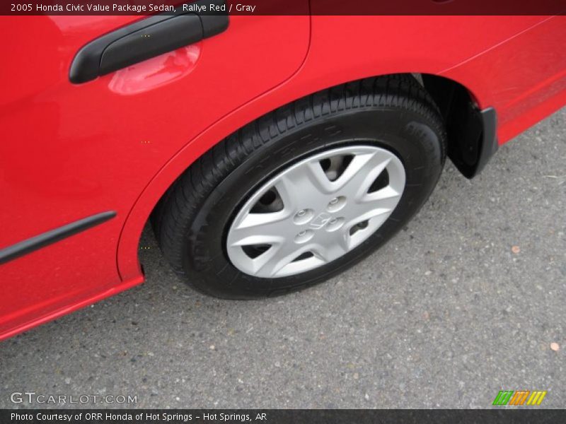 Rallye Red / Gray 2005 Honda Civic Value Package Sedan