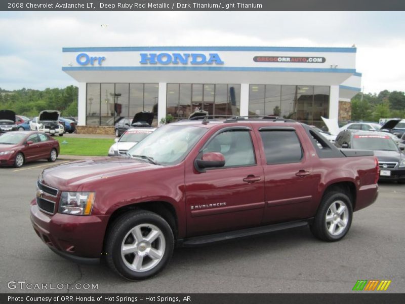 Deep Ruby Red Metallic / Dark Titanium/Light Titanium 2008 Chevrolet Avalanche LT