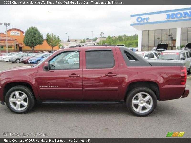 Deep Ruby Red Metallic / Dark Titanium/Light Titanium 2008 Chevrolet Avalanche LT