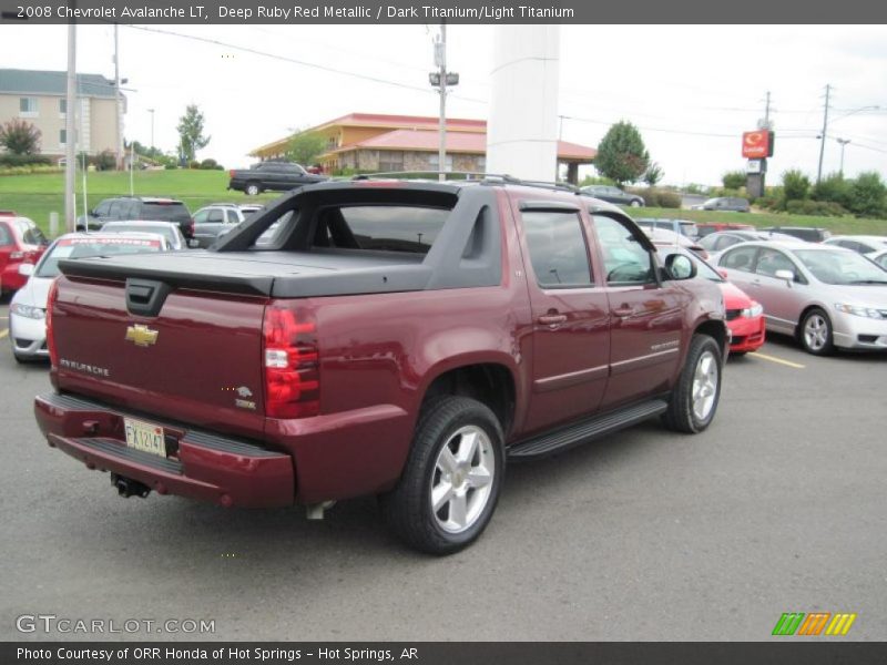 Deep Ruby Red Metallic / Dark Titanium/Light Titanium 2008 Chevrolet Avalanche LT
