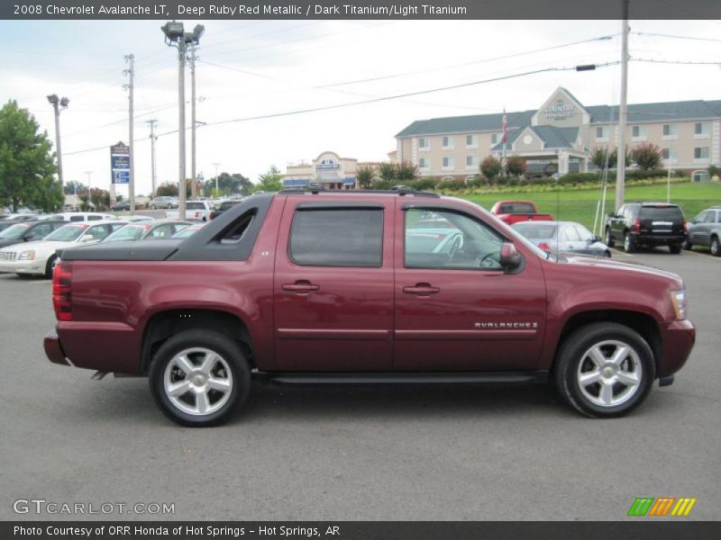 Deep Ruby Red Metallic / Dark Titanium/Light Titanium 2008 Chevrolet Avalanche LT