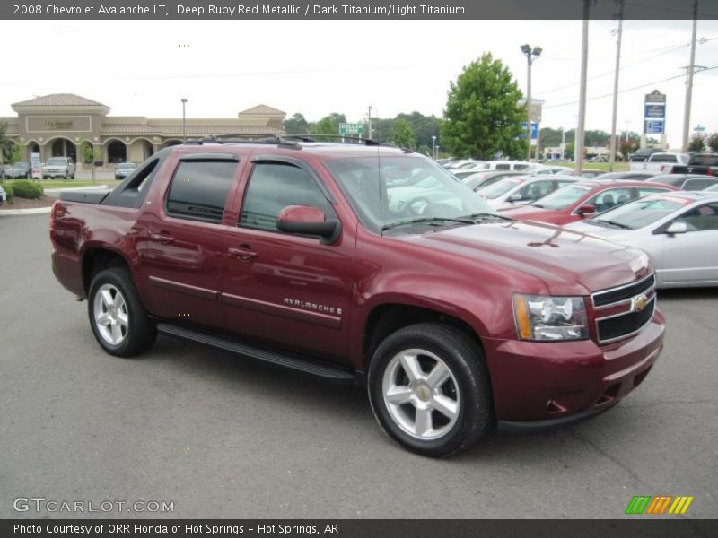 Deep Ruby Red Metallic / Dark Titanium/Light Titanium 2008 Chevrolet Avalanche LT