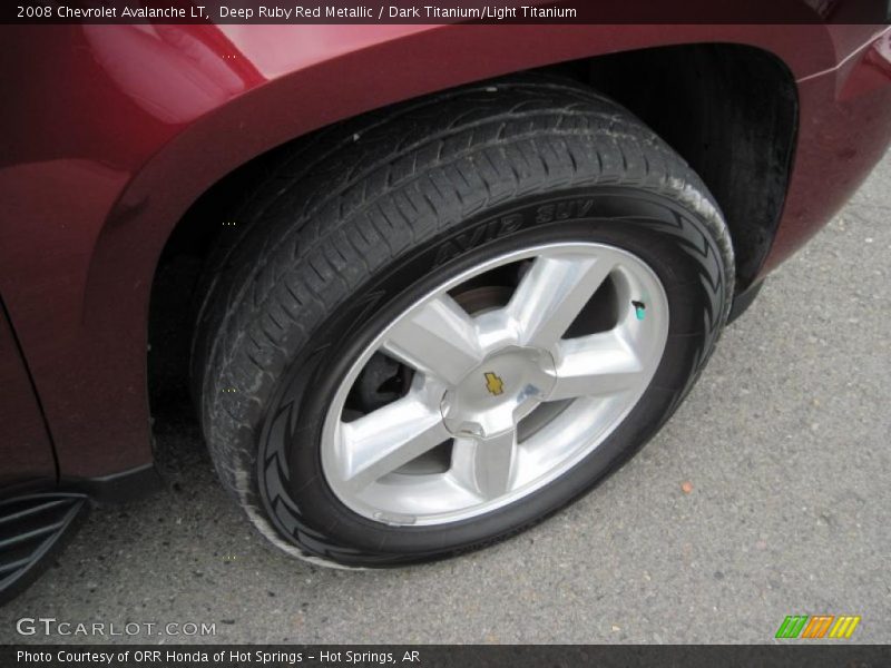Deep Ruby Red Metallic / Dark Titanium/Light Titanium 2008 Chevrolet Avalanche LT