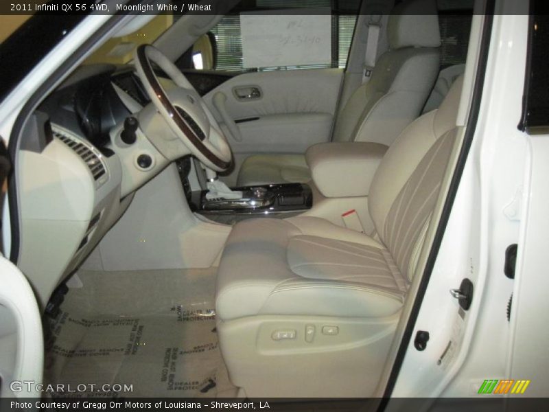 Moonlight White / Wheat 2011 Infiniti QX 56 4WD
