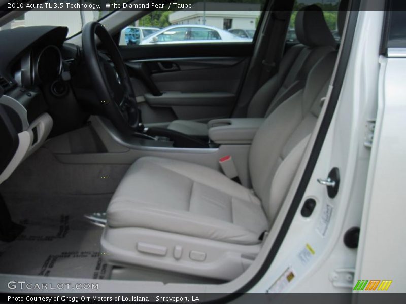 White Diamond Pearl / Taupe 2010 Acura TL 3.5 Technology