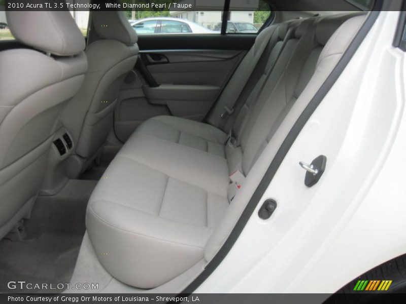 White Diamond Pearl / Taupe 2010 Acura TL 3.5 Technology