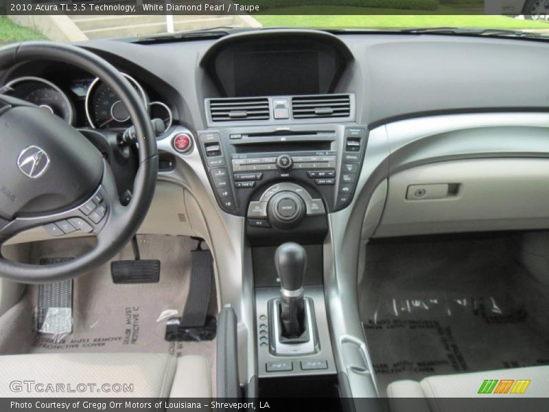 White Diamond Pearl / Taupe 2010 Acura TL 3.5 Technology