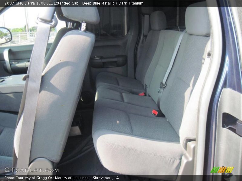 Deep Blue Metallic / Dark Titanium 2007 GMC Sierra 1500 SLE Extended Cab
