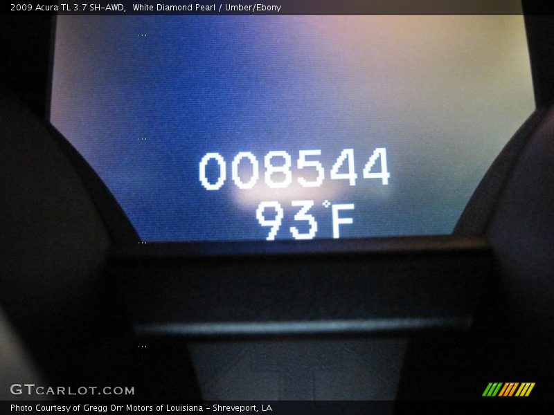 White Diamond Pearl / Umber/Ebony 2009 Acura TL 3.7 SH-AWD