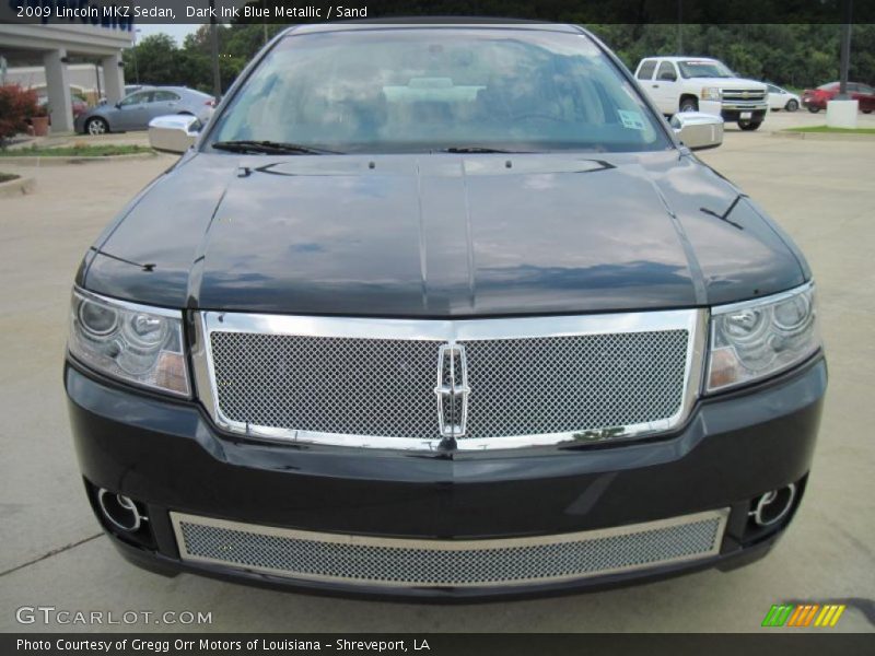 Dark Ink Blue Metallic / Sand 2009 Lincoln MKZ Sedan