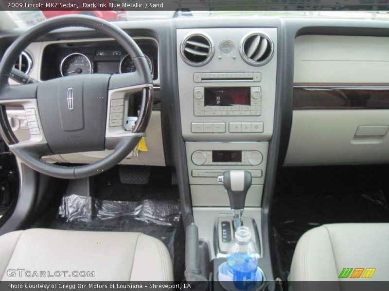 Dark Ink Blue Metallic / Sand 2009 Lincoln MKZ Sedan