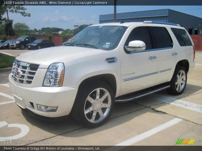 White Diamond / Cocoa/Light Cashmere 2008 Cadillac Escalade AWD