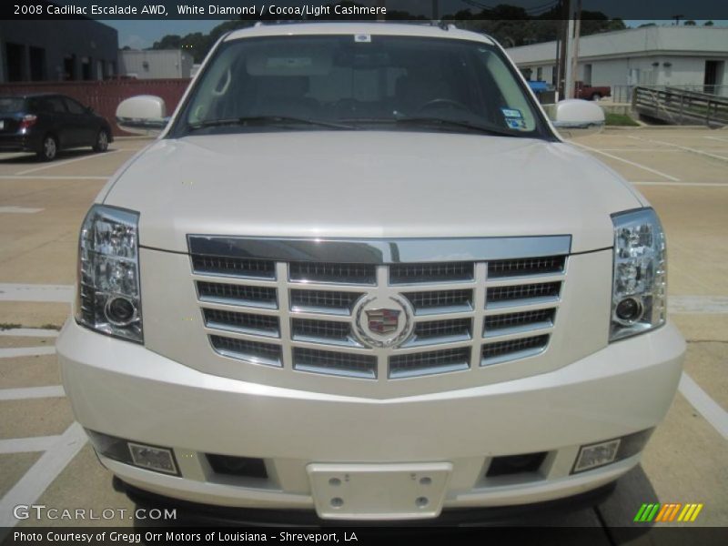White Diamond / Cocoa/Light Cashmere 2008 Cadillac Escalade AWD