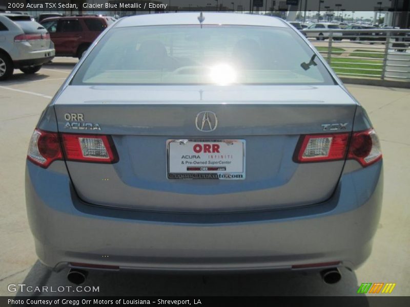 Glacier Blue Metallic / Ebony 2009 Acura TSX Sedan