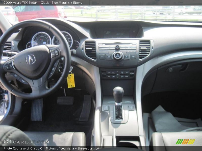 Glacier Blue Metallic / Ebony 2009 Acura TSX Sedan