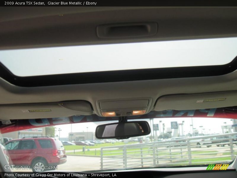 Glacier Blue Metallic / Ebony 2009 Acura TSX Sedan