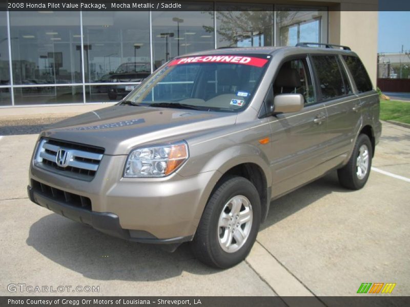 Mocha Metallic / Saddle 2008 Honda Pilot Value Package