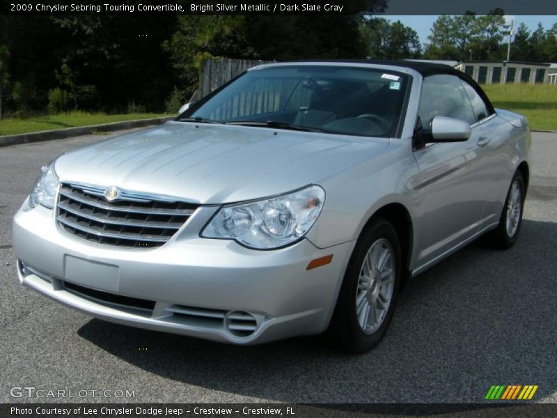 Bright Silver Metallic / Dark Slate Gray 2009 Chrysler Sebring Touring Convertible