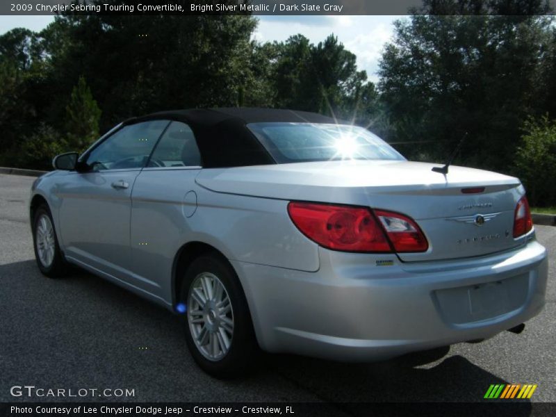 Bright Silver Metallic / Dark Slate Gray 2009 Chrysler Sebring Touring Convertible