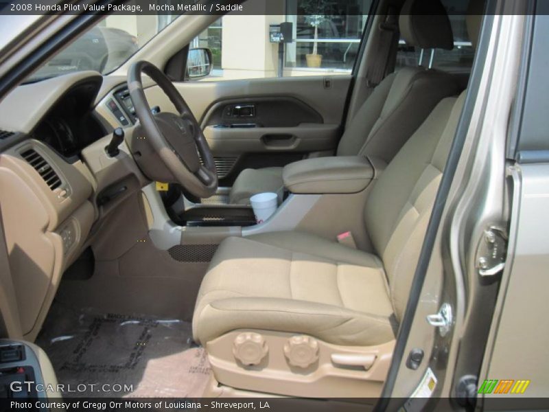 Mocha Metallic / Saddle 2008 Honda Pilot Value Package