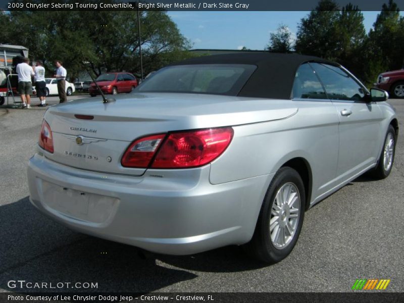 Bright Silver Metallic / Dark Slate Gray 2009 Chrysler Sebring Touring Convertible