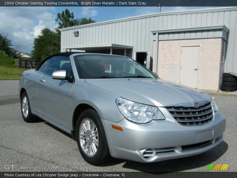 Bright Silver Metallic / Dark Slate Gray 2009 Chrysler Sebring Touring Convertible