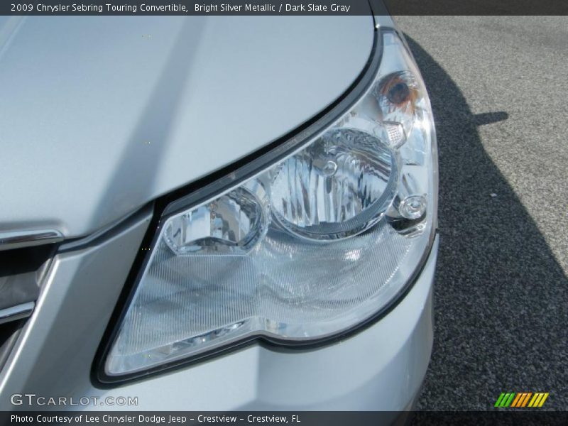 Bright Silver Metallic / Dark Slate Gray 2009 Chrysler Sebring Touring Convertible