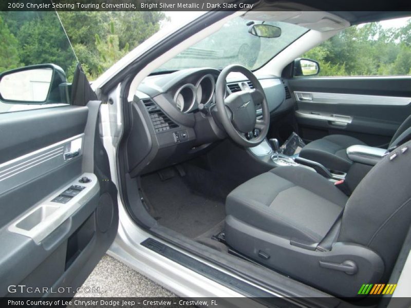 Bright Silver Metallic / Dark Slate Gray 2009 Chrysler Sebring Touring Convertible