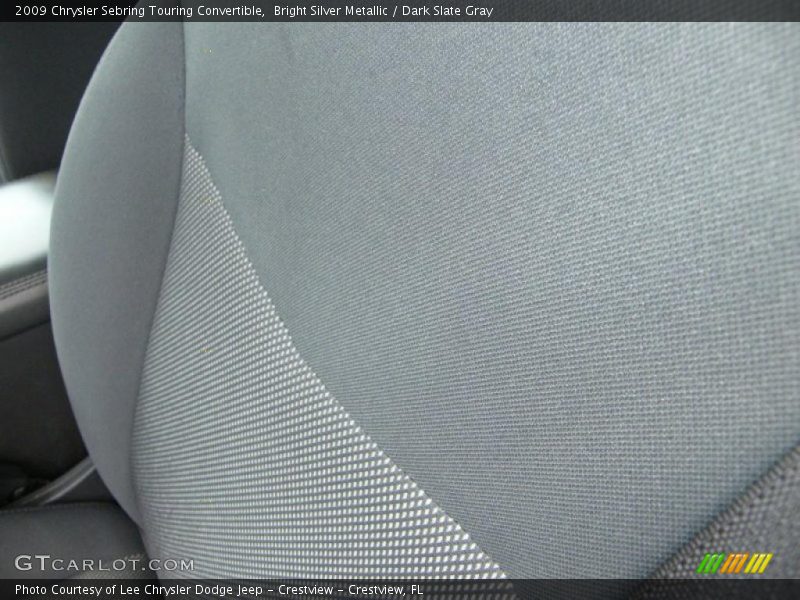 Bright Silver Metallic / Dark Slate Gray 2009 Chrysler Sebring Touring Convertible
