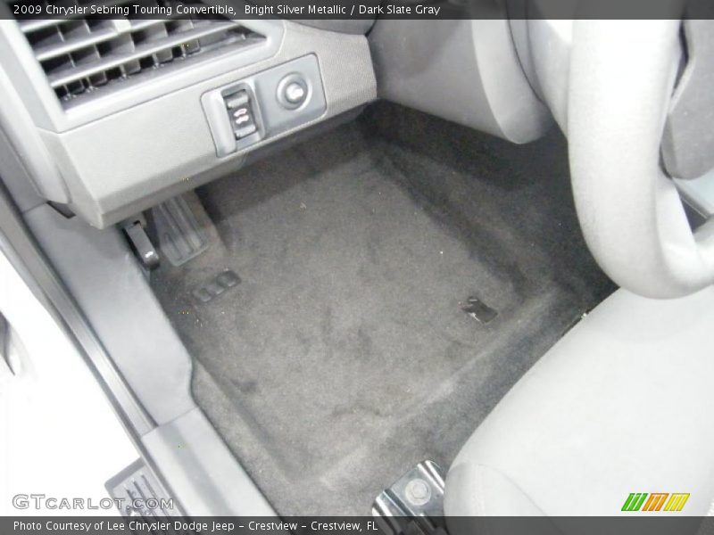 Bright Silver Metallic / Dark Slate Gray 2009 Chrysler Sebring Touring Convertible