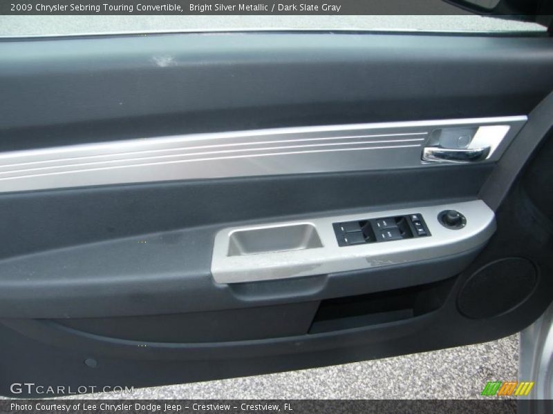 Bright Silver Metallic / Dark Slate Gray 2009 Chrysler Sebring Touring Convertible
