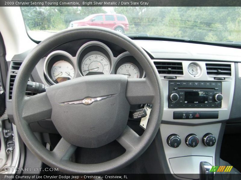 Bright Silver Metallic / Dark Slate Gray 2009 Chrysler Sebring Touring Convertible