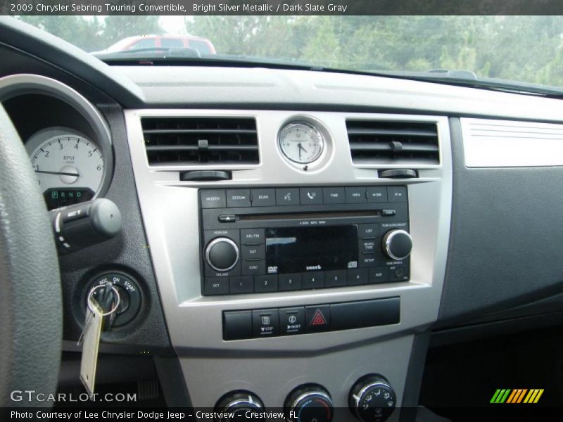 Bright Silver Metallic / Dark Slate Gray 2009 Chrysler Sebring Touring Convertible