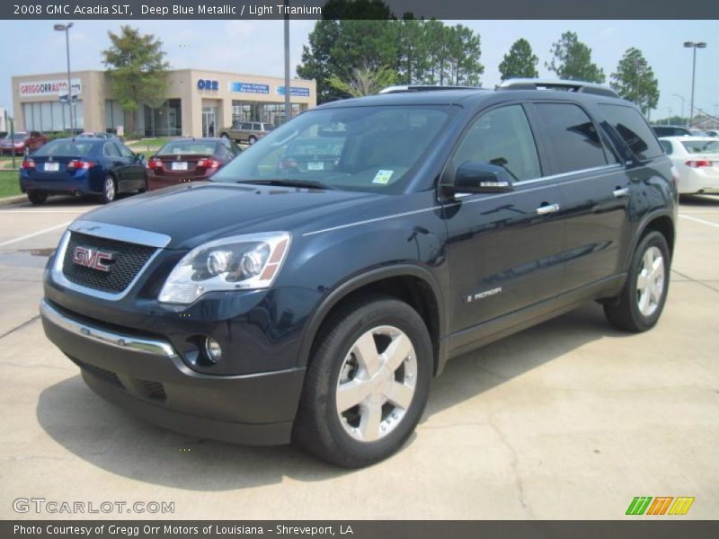 Deep Blue Metallic / Light Titanium 2008 GMC Acadia SLT