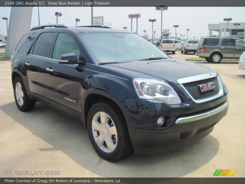 Deep Blue Metallic / Light Titanium 2008 GMC Acadia SLT