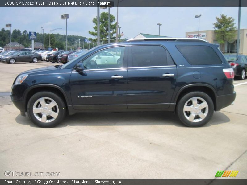 Deep Blue Metallic / Light Titanium 2008 GMC Acadia SLT