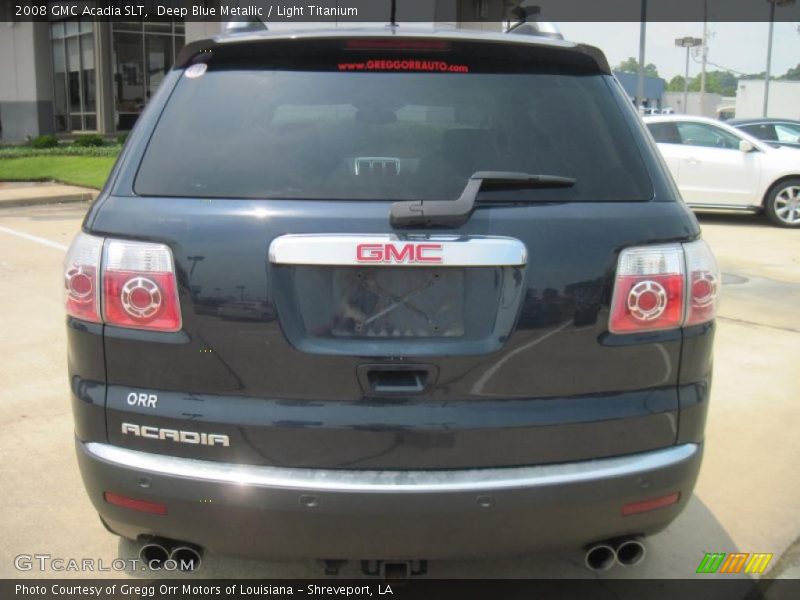 Deep Blue Metallic / Light Titanium 2008 GMC Acadia SLT