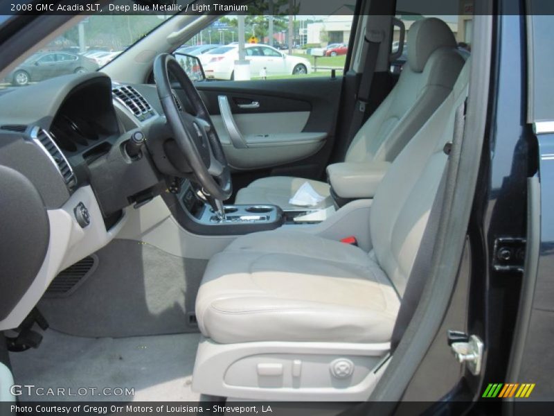 Deep Blue Metallic / Light Titanium 2008 GMC Acadia SLT