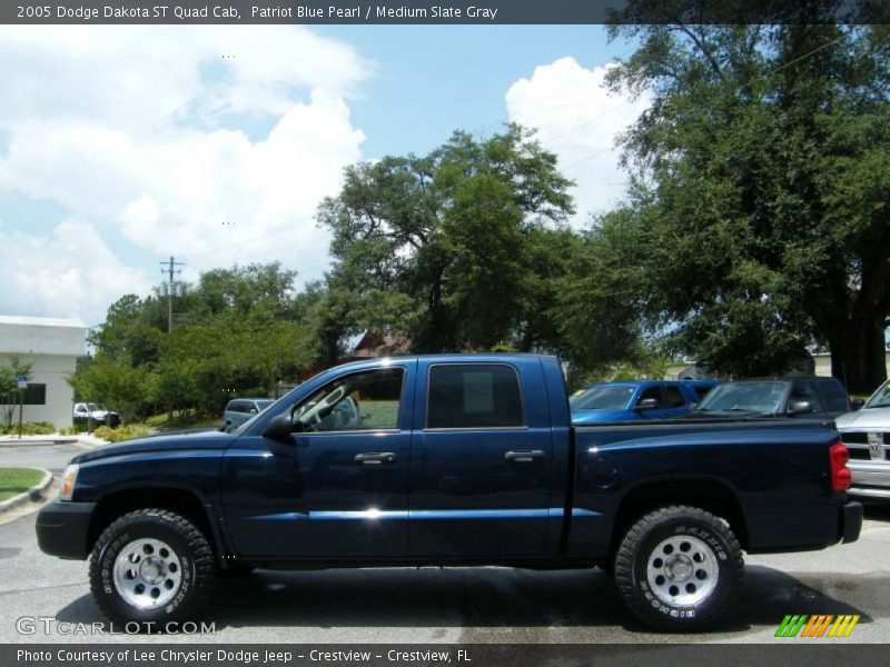 Patriot Blue Pearl / Medium Slate Gray 2005 Dodge Dakota ST Quad Cab