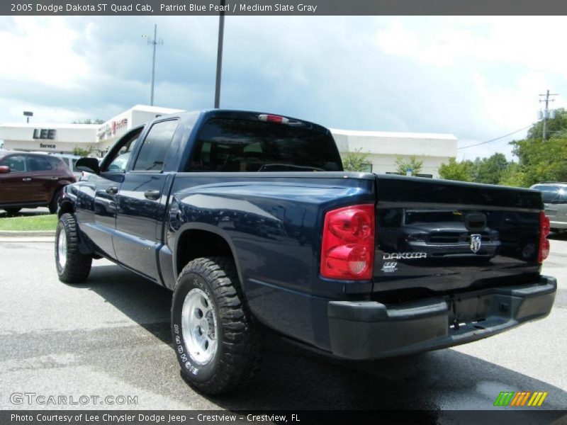 Patriot Blue Pearl / Medium Slate Gray 2005 Dodge Dakota ST Quad Cab